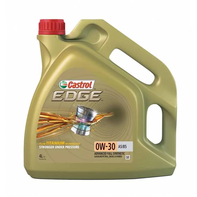 Variklių alyva Castrol Edge Titanium 0W - 30, sintetinis, lengviesiems automobiliams, 4 l