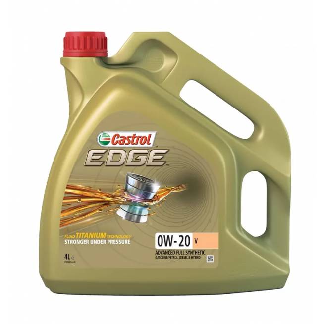 Variklių alyva Castrol Edge Titanium 0W - 20, sintetinis, lengviesiems automobiliams, 4 l