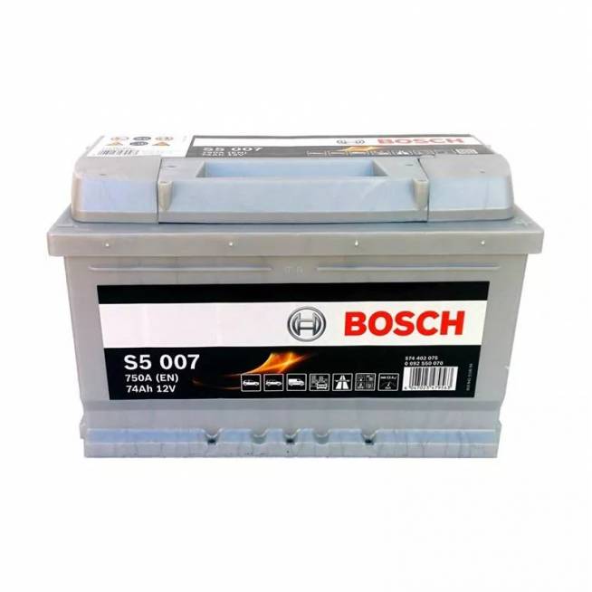 Akumuliatorius Bosch S5, 12 V, 74 Ah, 750 A