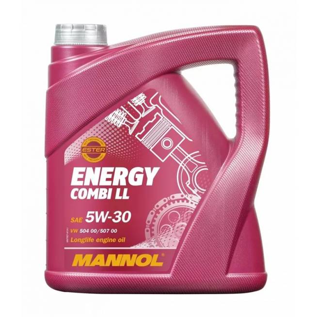 Variklių alyva Mannol Energy Combi LL 5W - 30, sintetinis, lengviesiems automobiliams, 5 l