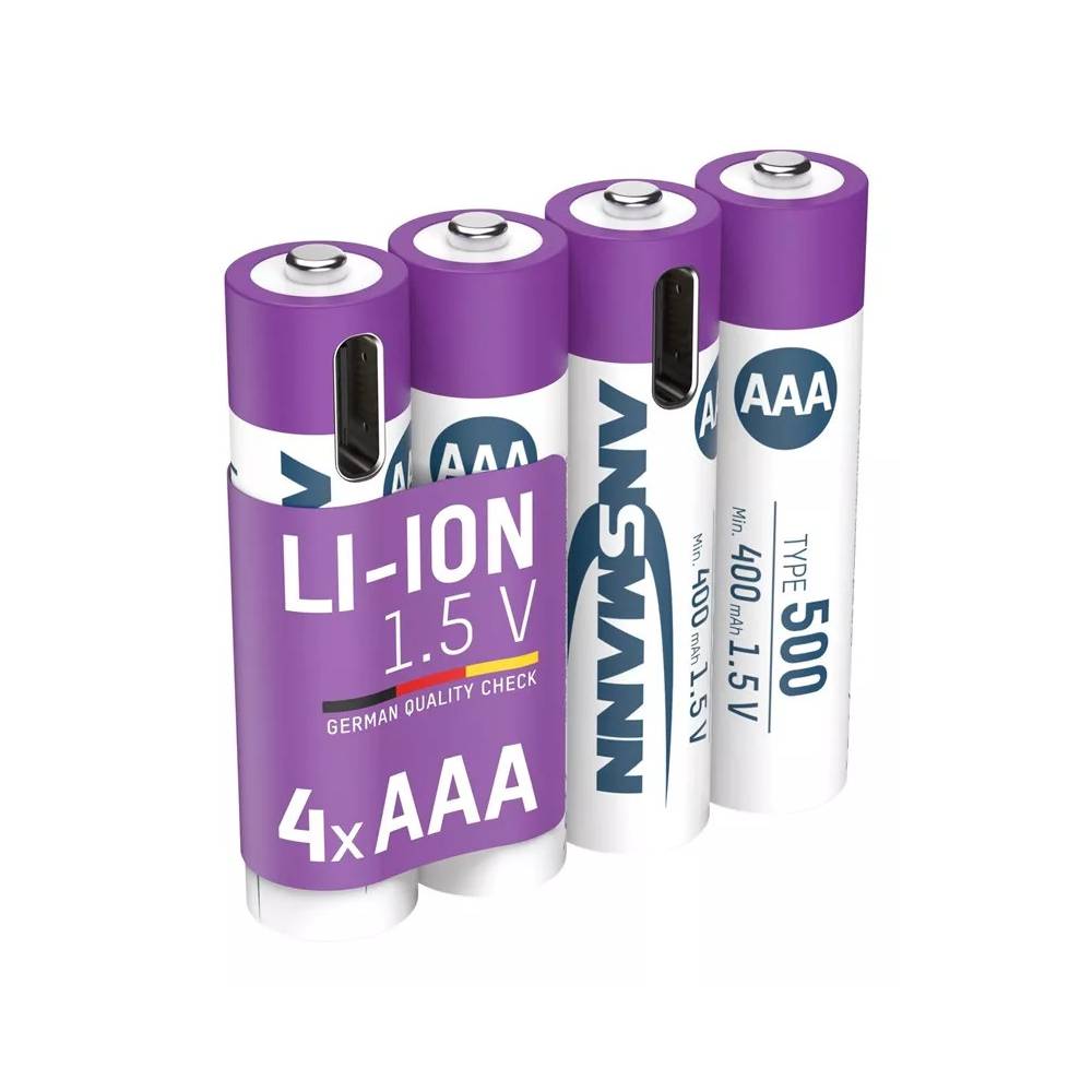 Įkraunamas elementas Ansmann, AAA, 400 mAh, 4 vnt.