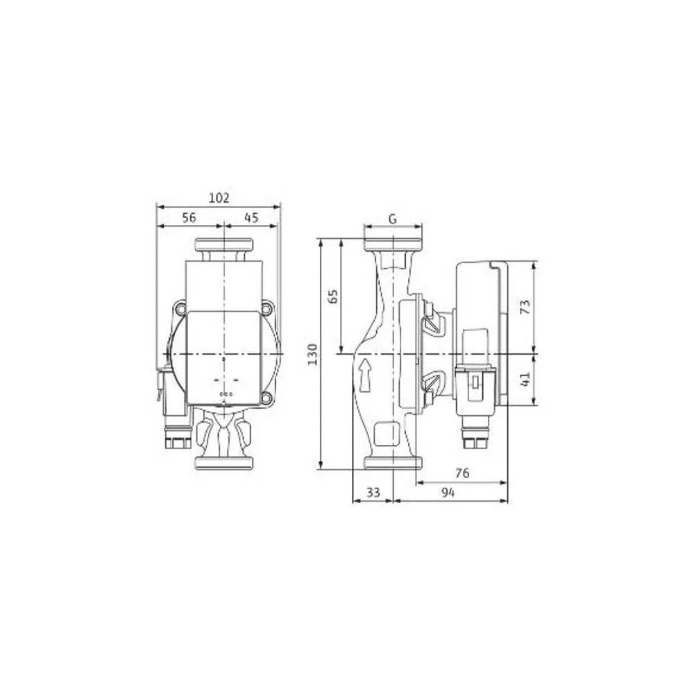 Cirkuliacinis siurblys Wilo Atmos PICO 25/1-6, 130 mm, 4 - 40 W