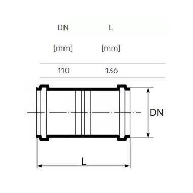 Dviguba mova mažatriukšmei vidaus kanalizacijai Magnaplast Ultra dB, 110 mm