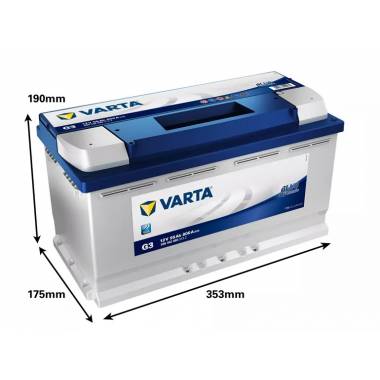 Akumuliatorius Varta BD G3, 12 V, 95 Ah, 800 A