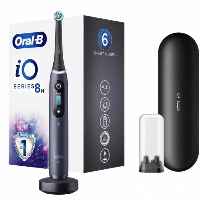 Elektrinis dantų šepetėlis Oral-B Oral-B iO Series 8, juodas