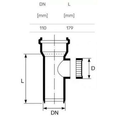 Pravala vidaus kanalizacijai Magnaplast HTplus, 110 mm