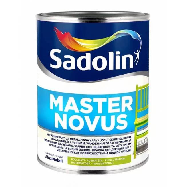 Emaliniai dažai Sadolin Master Novus 70, blizgus, 1 l, balta