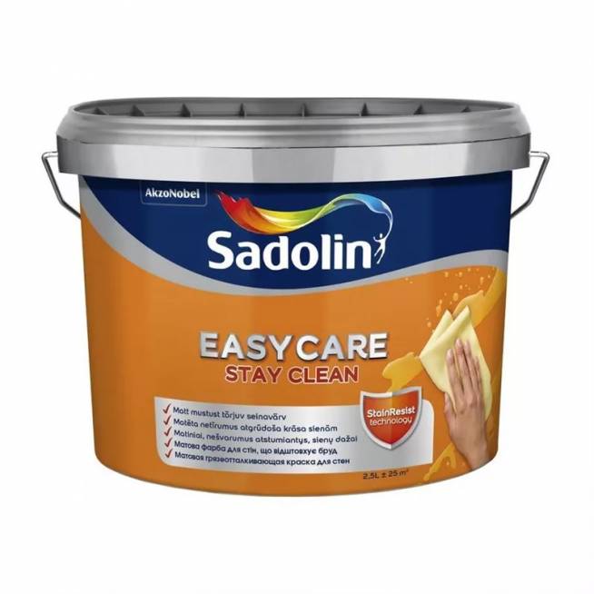 Dažai Sadolin Easycare, balta, 2.5 l