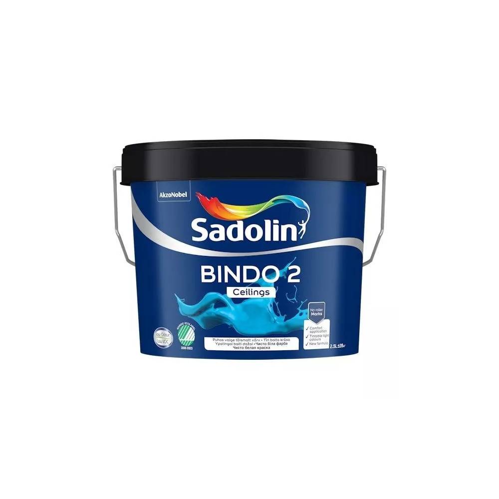 Dažai Sadolin Bindo 2, balta, 2.5 l