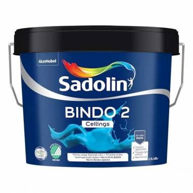 Dažai Sadolin Bindo 2, balta, 2.5 l