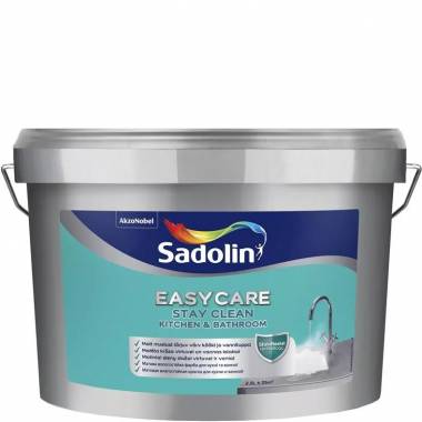 Sienų dažai Sadolin Easycare Kitchen & Bathroom, balta, 7.5 l