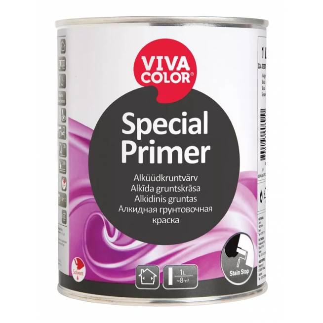 Gruntas alkidinis Vivacolor Special Primer, balta, 1 l