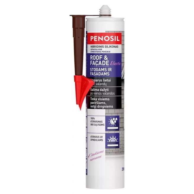 Elastingas hermetikas Penosil Roof & Facade, 0.29 l, ruda