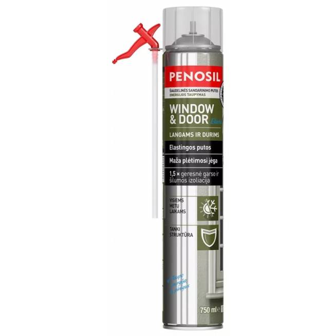 Vasarinės sandarinimo putos Penosil Window & Door, 750 ml