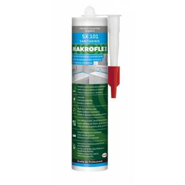 Silikonas Makroflex SX 101 Sanitary Silicone, 300 ml, skaidrus