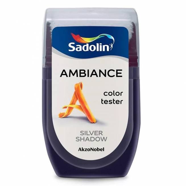 Spalvos testeris Sadolin Ambiance Color Tester, sidabrinė pilka, 0.03 l