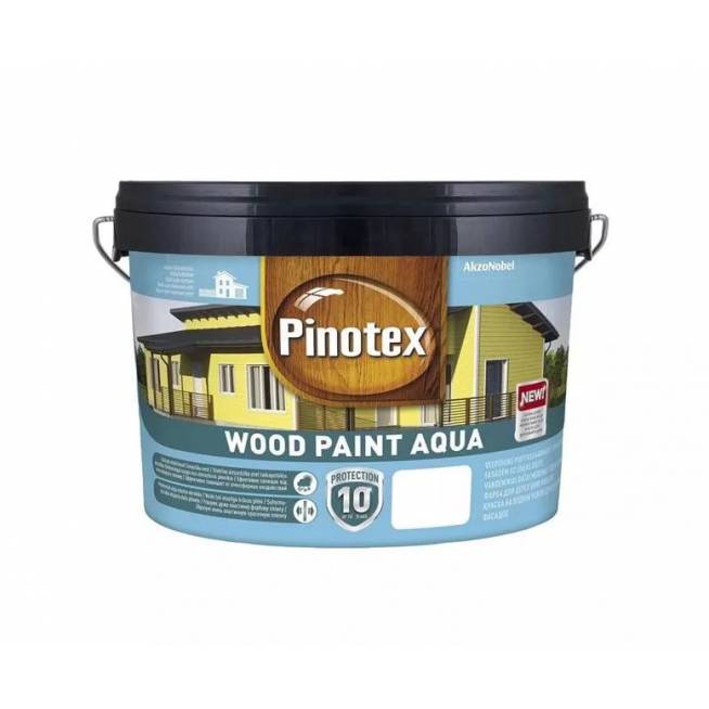 Dažai Pinotex Wood Paint Aqua, raudona, 9 l