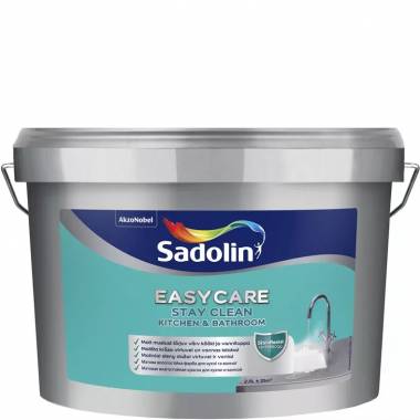 Dažai Sadolin Easycare Kitchen & Bathroom, balta, 2.5 l