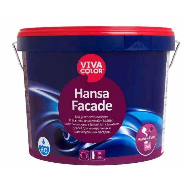 Dažų bazė Vivacolor Facade, emulsiniai, visiškai matinis, 9 l