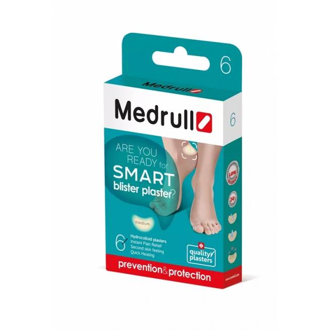 Pleistrai Medrull Smart blister nuo nuospaudų, 6 vnt.