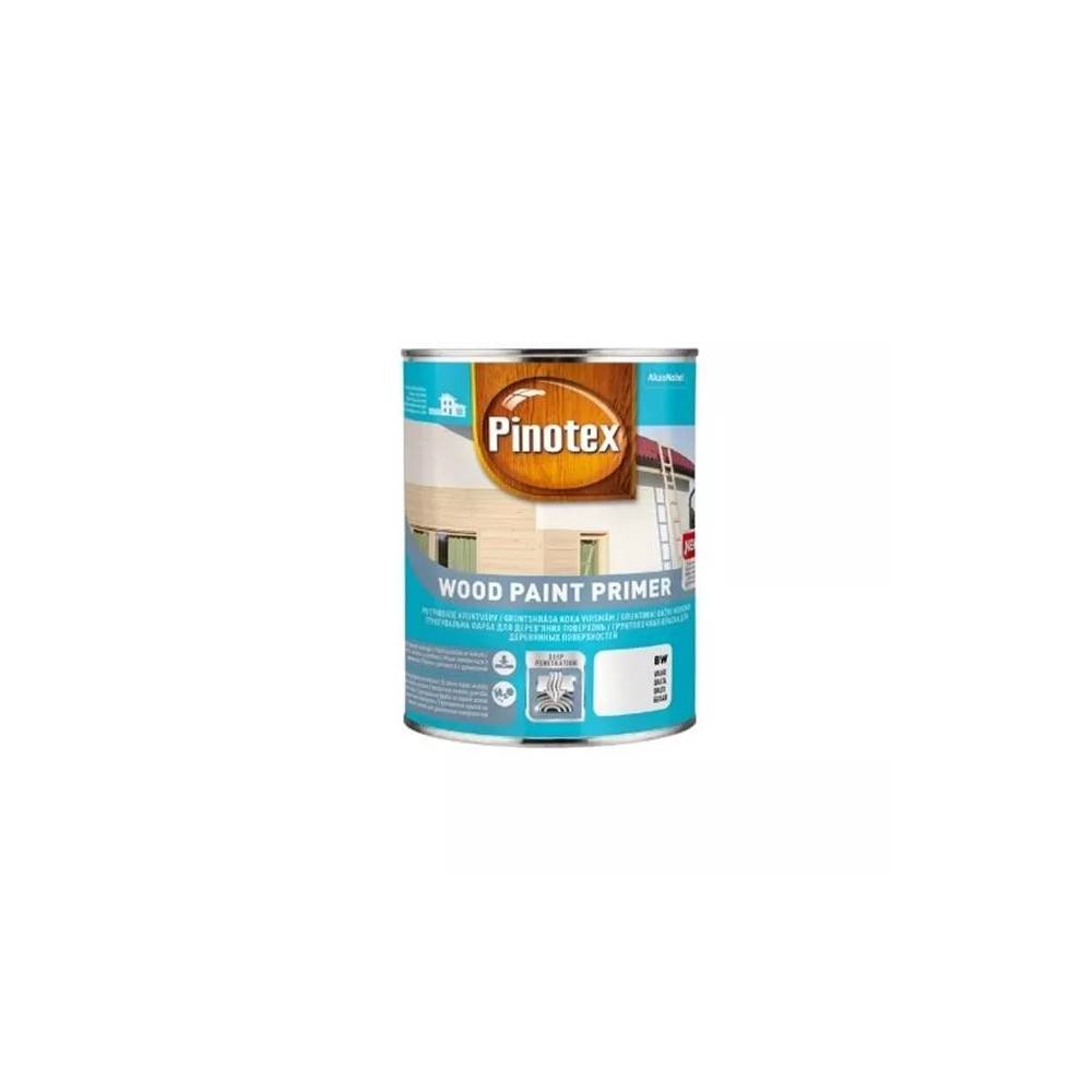 Gruntiniai dažai medienos Pinotex Wood Paint Primer, balta, 1 l