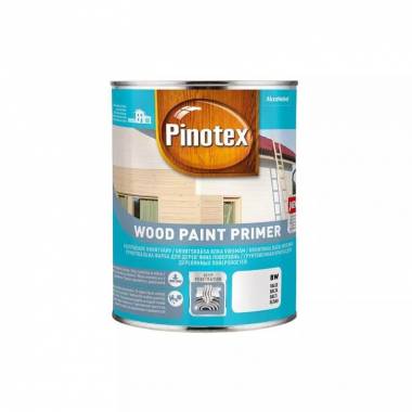 Gruntiniai dažai medienos Pinotex Wood Paint Primer, balta, 1 l