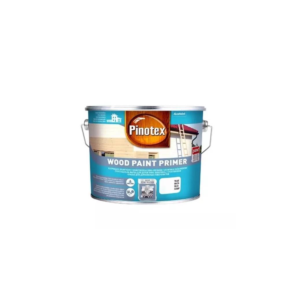 Gruntiniai dažai medienos Pinotex Wood Paint Primer, balta, 2.5 l