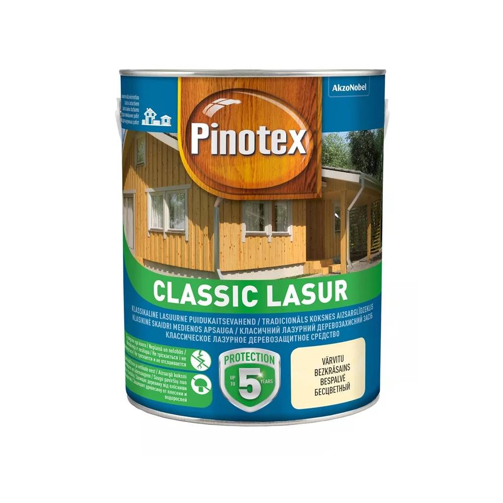 Impregnantas Pinotex Classic Lasur, skaidri, 1 l