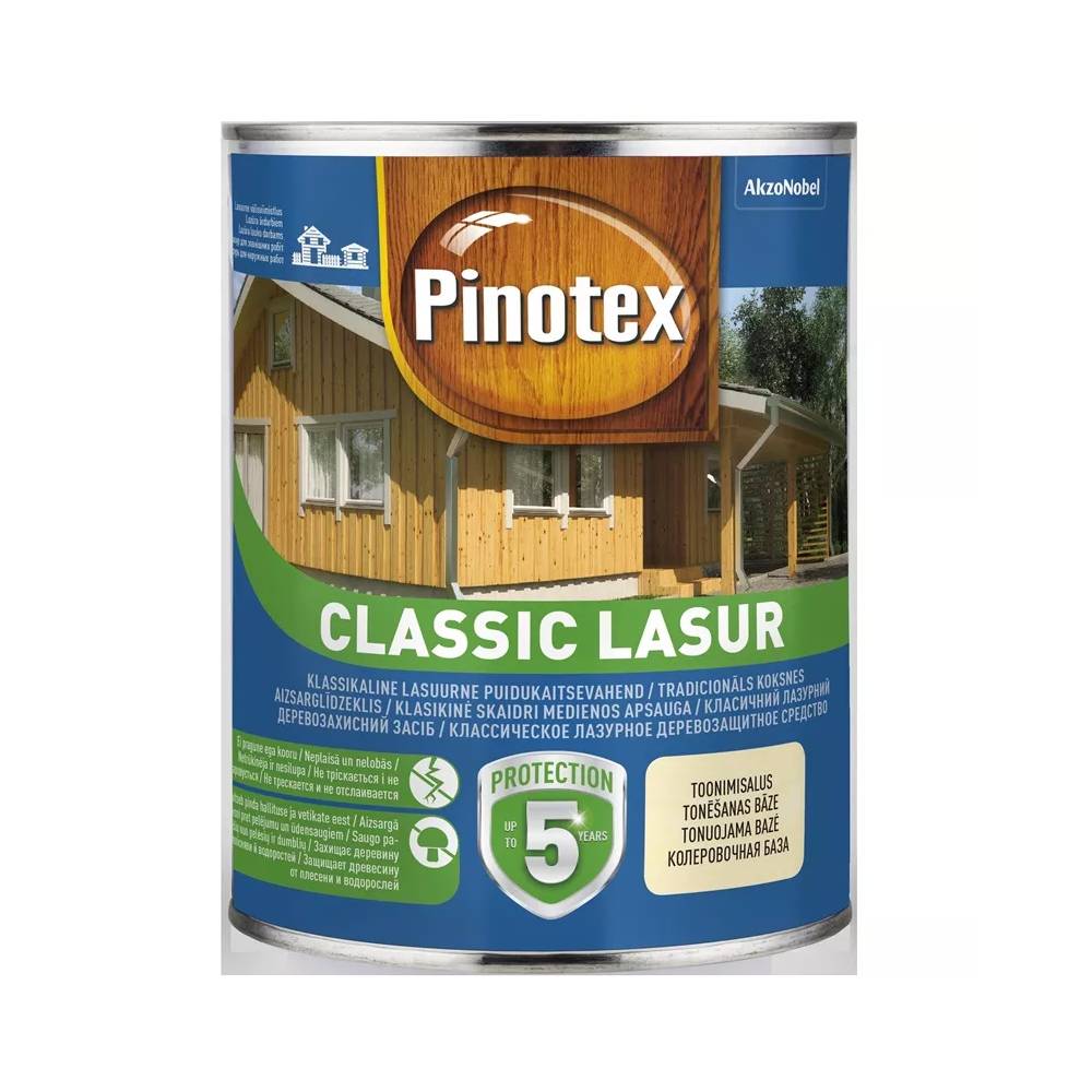 Impregnantas Pinotex Classic Lasur, oregonas, 1 l