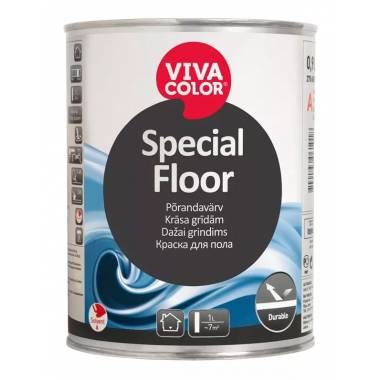 Grindų dažai Vivacolor Special Floor, balta, 0.9 l