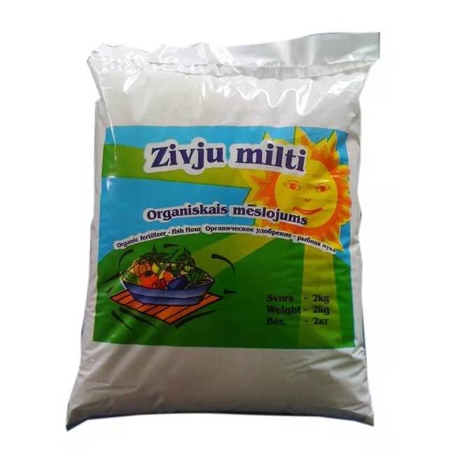 Organinės trąšos daržovėms, dirvai Fish Meal, miltelinės, 2 kg