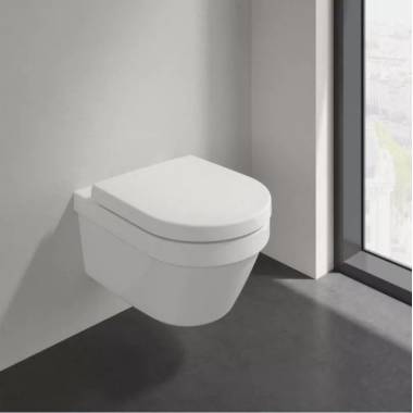 Unitazas, pakabinamas Villeroy & Boch Architectura 4694HR01, su dangčiu, 530 mm x 370 mm