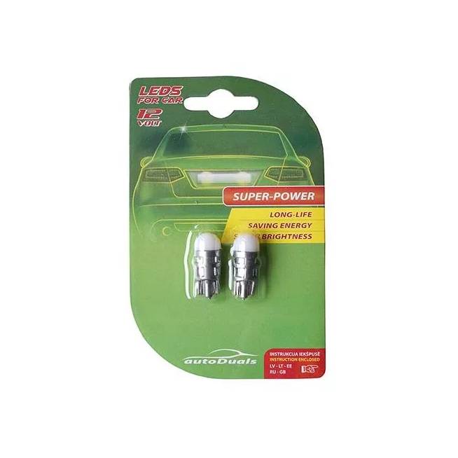 Automobilio lemputė AutoDuals CB10102, LED, balta, 12 V