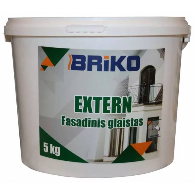 Glaistas Briko, paruoštas naudoti, balta/pilka, 5 kg