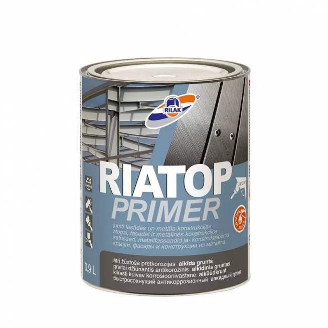 Gruntas Rilak Riatop, matinis, 0.9 l, pilka