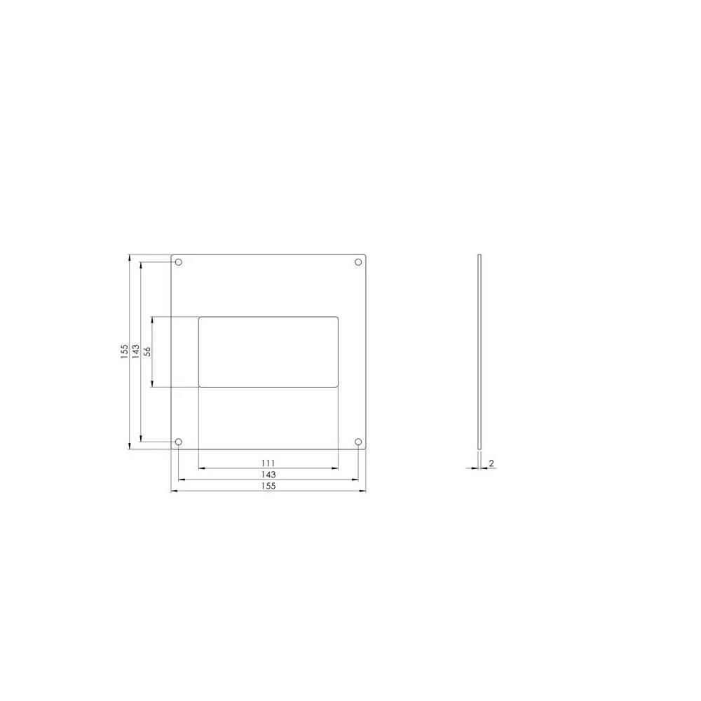 Flanšas Europlast KF, plastikas, 11 x 5.5 cm