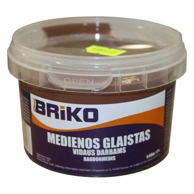 Glaistas Briko, paruoštas naudoti, raudonmedžio, 0.48 kg