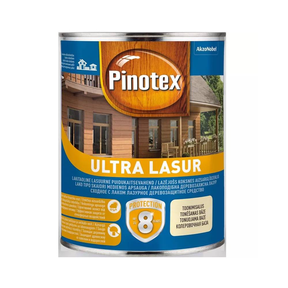 Impregnantas Pinotex Ultra Lasur, gelsva/puriena, 1 l