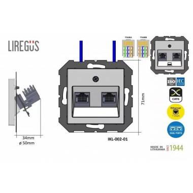 Kompiuterio lizdas LIREGUS EPSILON, juodos spalvos