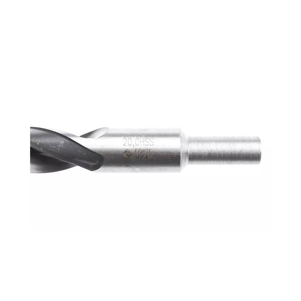 Grąžtas Forte Tools, metalas/plienui/ketui, hss, morse taper, 20 mm x 20.5 cm