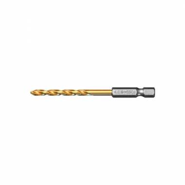 Grąžtas Forte Tools, metalas, hss-co, šešiakampis, 4 mm x 8.2 cm