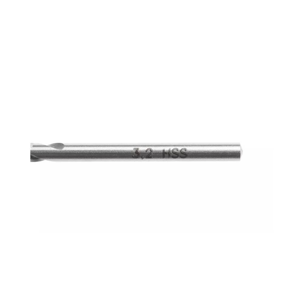 Grąžtas Forte Tools, metalas/ketui, hss, tiesus, 3.2 mm x 6.5 cm