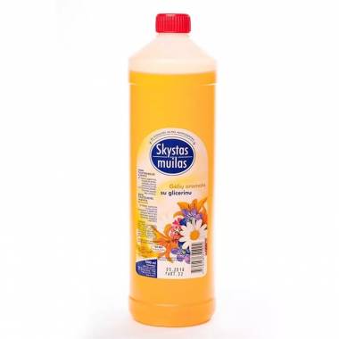 Skystas muilas su glicerinu, gėlių kvapas, 1000 ml