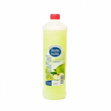 Skystas muilas su glicerinu, obuolių kvapas, 1000 ml