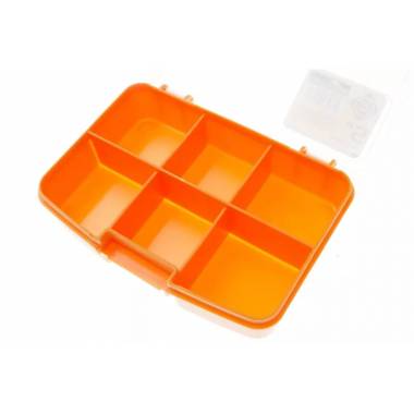 Įrankių dėžė Forte Tools ORG-5, 9.7 cm x 13.3 cm x 3.1 cm, oranžinė