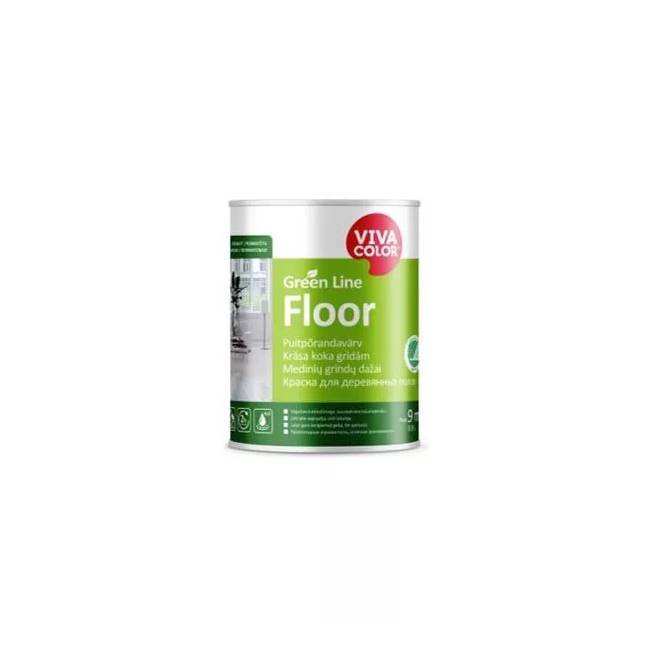 Dažai Vivacolor Green Line Floor, balta, 0.9 l