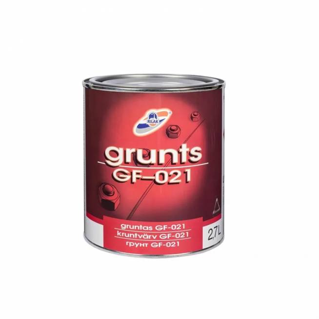 Gruntas alkidinis Rilak GF-021, raudonai ruda, 2.7 l