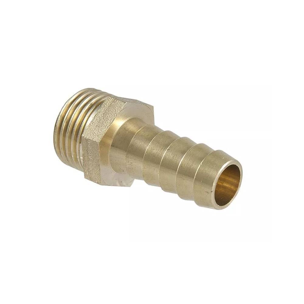 Jungtis TDM Brass 468E, 1/4 colio - išorinis sriegis / 10 mm - žarnos antgalis, 1/4" x 10mm