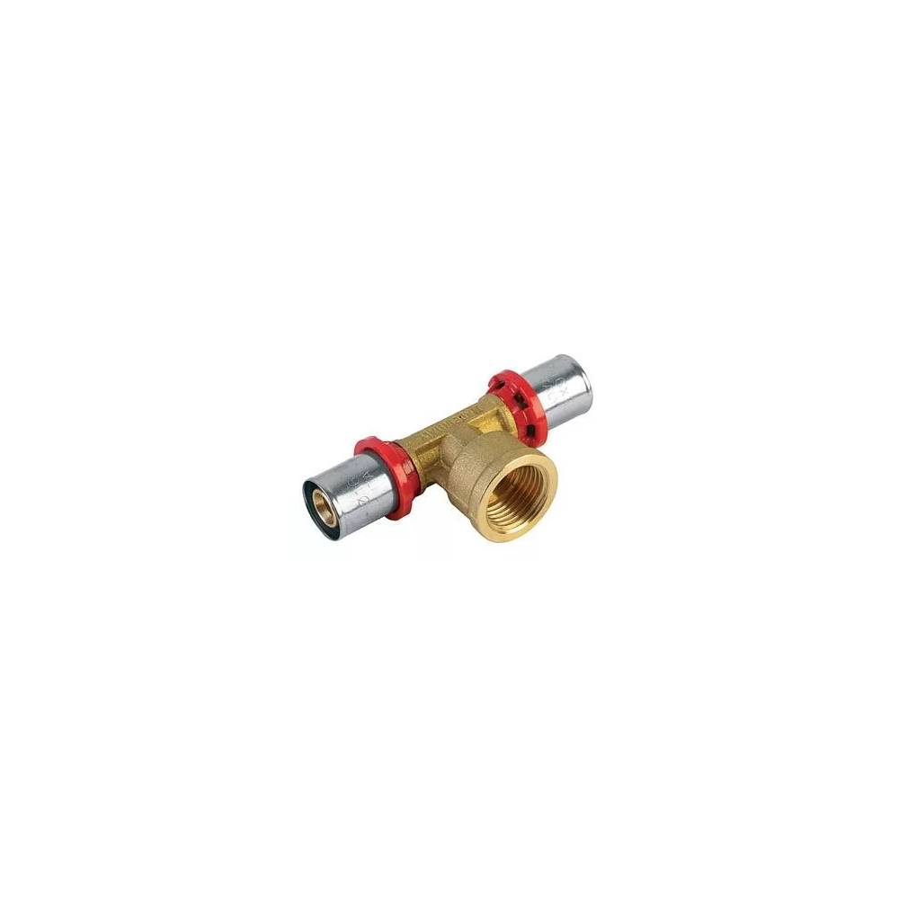 Adapteris TDM Brass 1655, 90 °, 18mm x 1/2", žalvaris