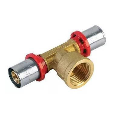 Adapteris TDM Brass 1655, 90 °, 18mm x 1/2", žalvaris